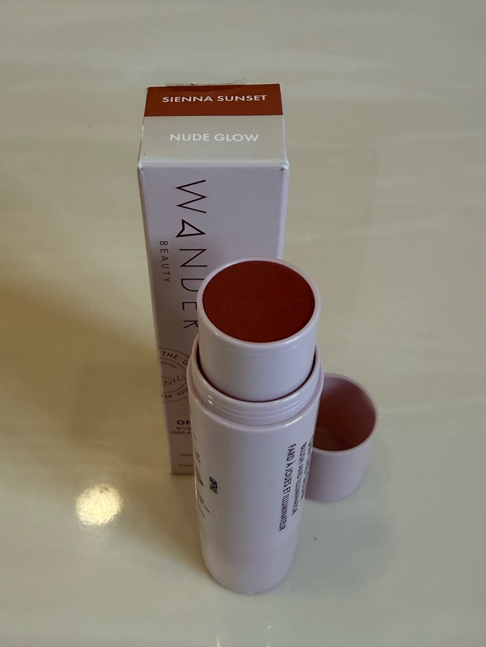 New Wander Beauty Cream Blush Stick — Sienna Sunset & Nude Glow